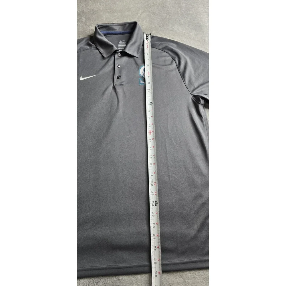Seattle Mariners Nike Anthracite Dri Fit Polo Mens M Authentic Collection Gray